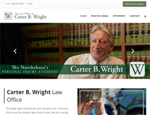 Tablet Screenshot of carterbwright.com